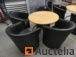 1 Round table and 4 armchairs
