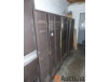1 set of three metal locker cabinets