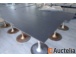 12 Black catering tabels on metal