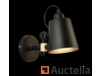 2 x black and gold design wall lamp (7093)