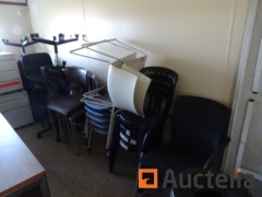 26 chairs Miscellaneous,, 4 chairs office tables wheeled