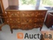 3 drawers inlaid wooden chest (to be restored)