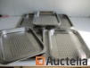 4xSET stainless steel food bowls size 35x32cm 2 parts per set, unused