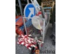 Galvanised Rack with various traffic signs