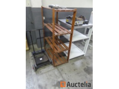 Roulette trolley, shelves, work shoes