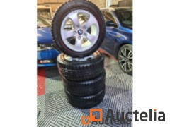 Set of BMW rims mounted on tires Continental
