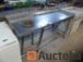 stainless steel Table with drainer to garbage bins