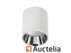40 x GU10 Surface Mount Fixture - cylindrique rond blanc et chrome