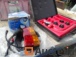 Valisette d'outils incomplète pour pression FACOM, Projecteur avec ampoule économique, Set de feux avec câblage pour remorque